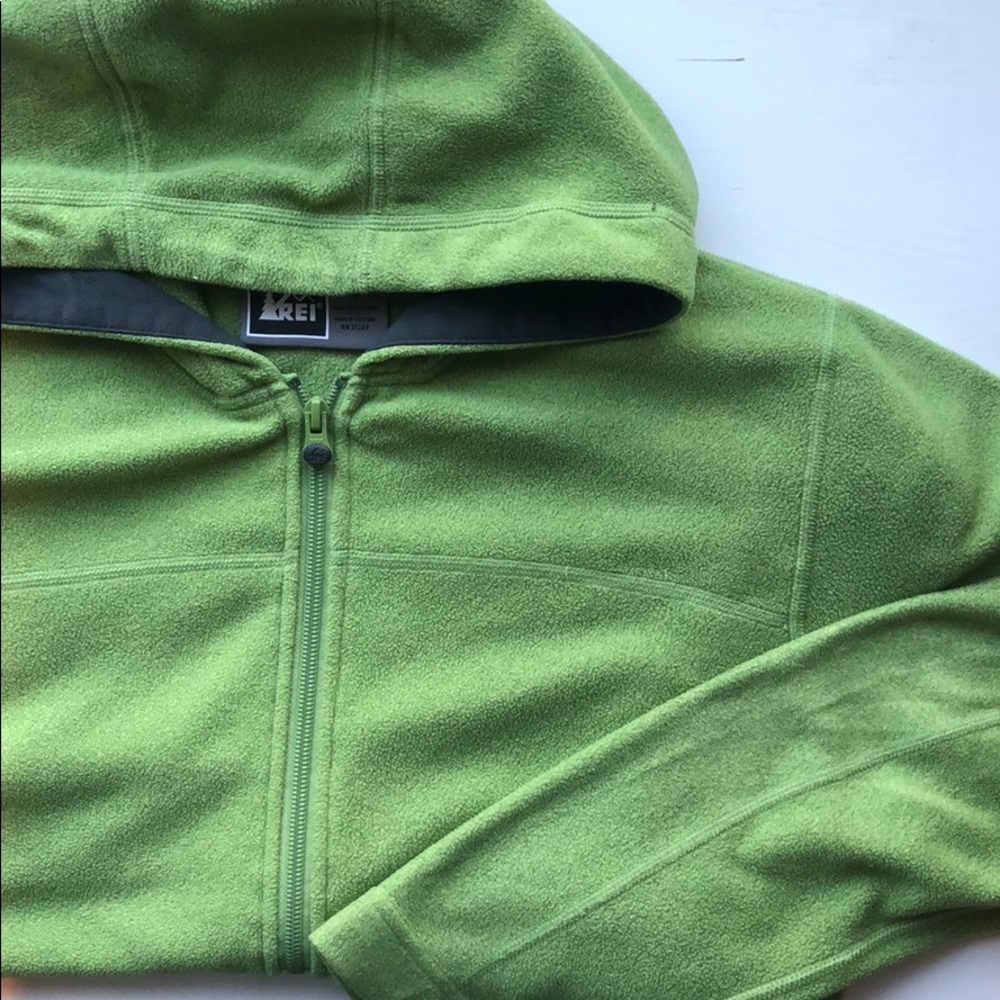 REI hooded fleece zip up